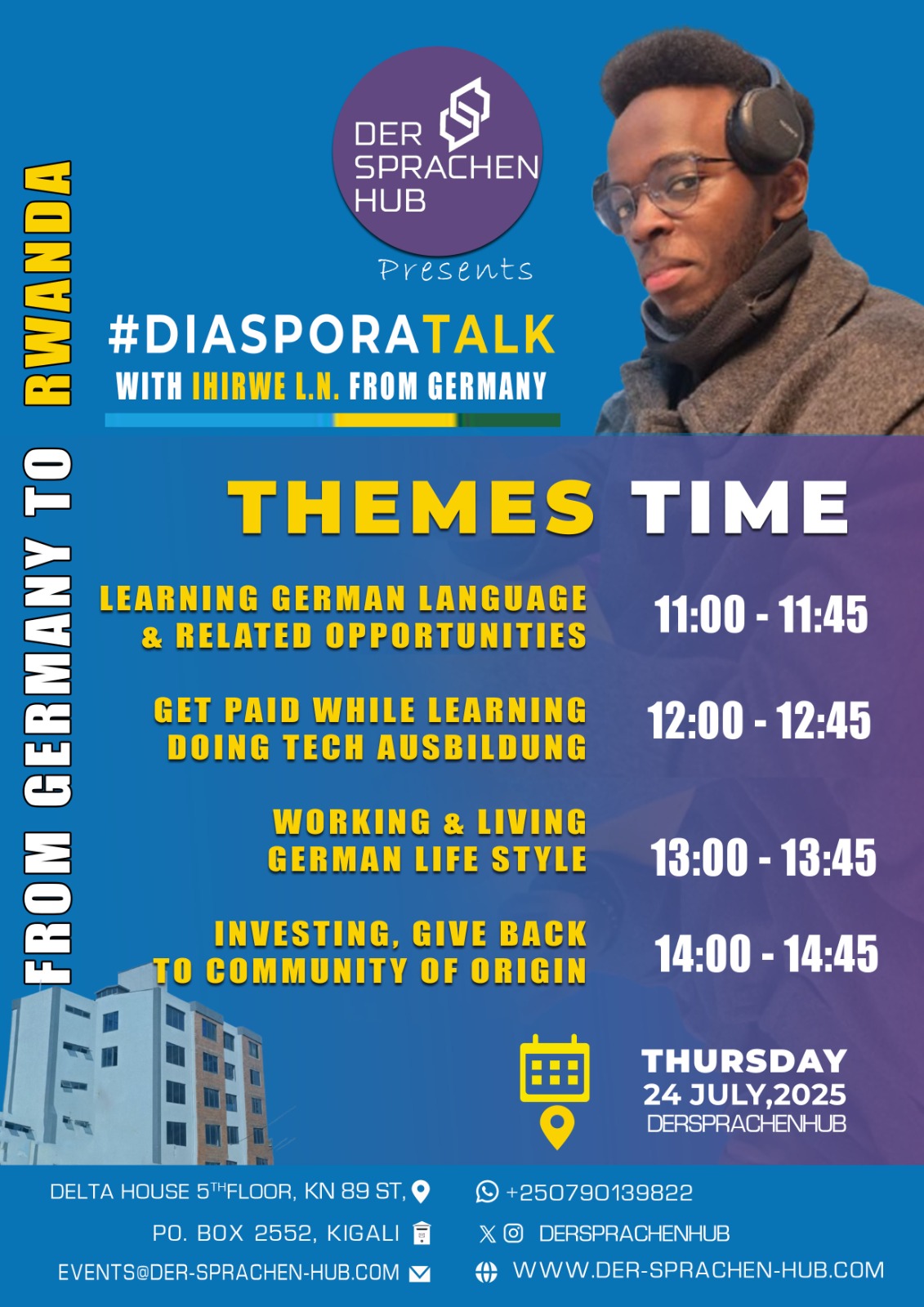 EVENT: INVITATION TO THE DIASPORATALK ON 24TH JULY AT DER SPRACHEN HUB